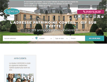 Tablet Screenshot of ladresse-gifsuryvette.com